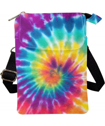 Crossbody Sling bag for Women Stylish Bags for Girls Outdoor Travel Zip Cloth Bag Cellphone Storage Purse Fashion Tie-dye $11...