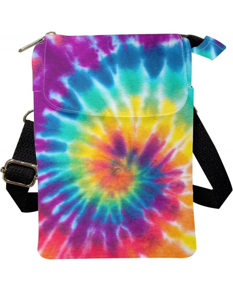 Crossbody Sling bag for Women Stylish Bags for Girls Outdoor Travel Zip Cloth Bag Cellphone Storage Purse Fashion Tie-dye $11...