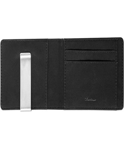 Thin Bifold Money Clip Leather Wallet with A Metal Clamp Woman ID Credit Card Purse Cash Holder (Color : Gray) Gray $42.76 Wa...