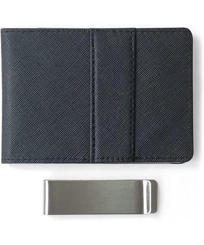 Thin Bifold Money Clip Leather Wallet with A Metal Clamp Woman ID Credit Card Purse Cash Holder (Color : Gray) Gray $42.76 Wa...