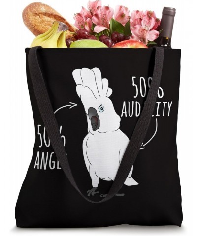 50% anger 50% audacity Umbrella Cockatoo Anatomy Birb Memes Tote Bag $12.15 Totes