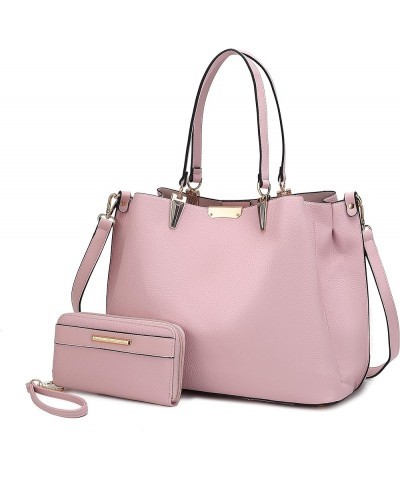 Tote Bag set for Women's, Handbag Wristlet Wallet, Vegan Leather Top-Handle Tote Purse Pink Kane $34.00 Totes