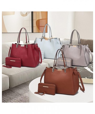 Tote Bag set for Women's, Handbag Wristlet Wallet, Vegan Leather Top-Handle Tote Purse Pink Kane $34.00 Totes