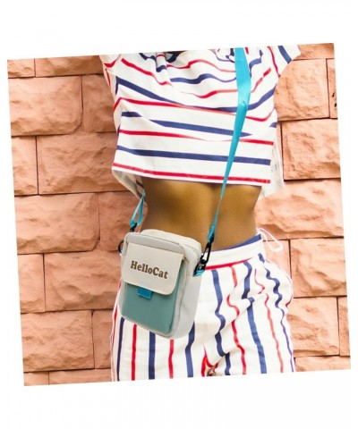 2 pcs Contrast color crossbody bag teen girl purse mini items for purse girls crossbody purse girl Bluex2pcs $9.12 Wallets