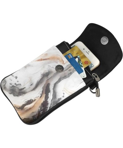 Crossbody Phone Bags for Women Leather Cell Phone Purse Lightweight Cell Phone Wallet Marble2 $13.02 Crossbody Bags