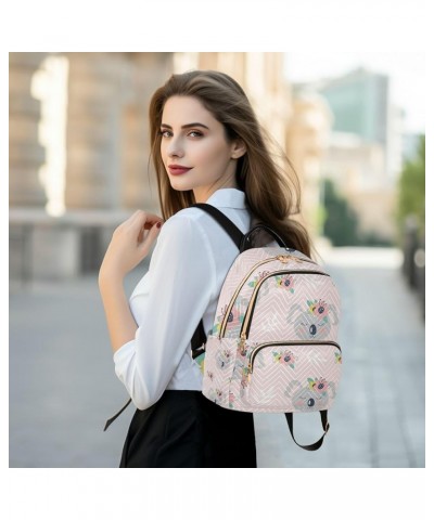 Women Backpack Koala Bear Pink Flower Summer Leaves Anti-Theft Travel Backpack with Luggage Belt Lightweight Handbag Lady Pur...