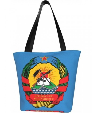 Coat Of Arms Of Mozambique Fashion Shoulder Bag Large Capacity For Man Or Woman $21.32 Totes