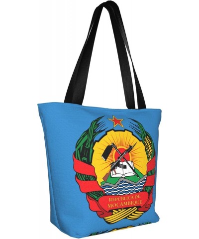 Coat Of Arms Of Mozambique Fashion Shoulder Bag Large Capacity For Man Or Woman $21.32 Totes