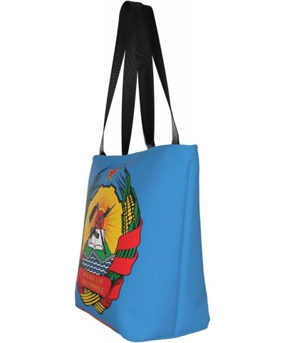 Coat Of Arms Of Mozambique Fashion Shoulder Bag Large Capacity For Man Or Woman $21.32 Totes