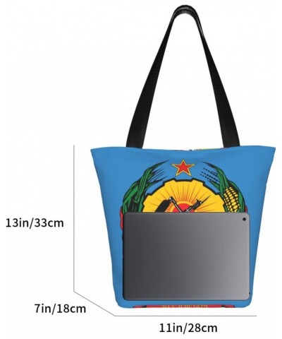 Coat Of Arms Of Mozambique Fashion Shoulder Bag Large Capacity For Man Or Woman $21.32 Totes