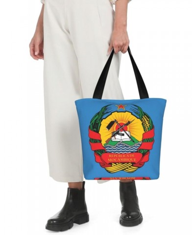 Coat Of Arms Of Mozambique Fashion Shoulder Bag Large Capacity For Man Or Woman $21.32 Totes