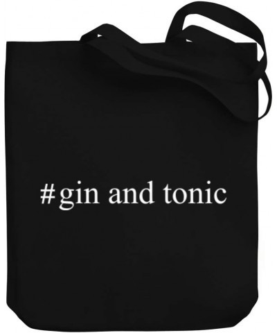 Gin and tonic Hashtag Canvas Tote Bag 10.5" x 16" x 4 $16.00 Totes