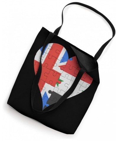 British Syrian Flag Heart Tote Bag $11.46 Totes