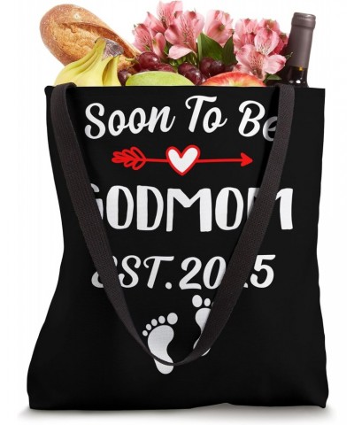 Soon To Be GODMOM 2025 Heart Arrow Family Pregnancy Match Tote Bag $11.00 Totes