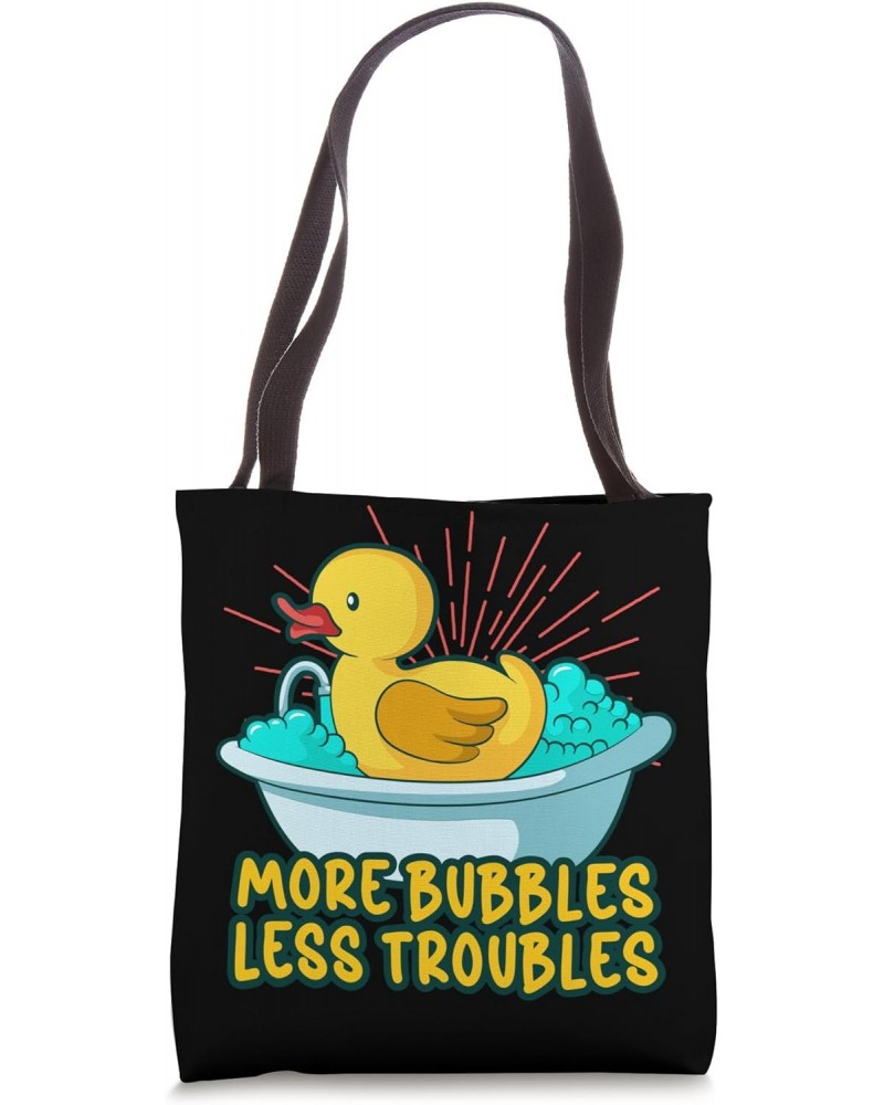 Rubber Duck Rubber Ducks Duck lover Bathroom Bubble Tote Bag $11.96 Totes