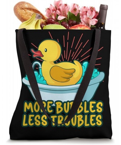 Rubber Duck Rubber Ducks Duck lover Bathroom Bubble Tote Bag $11.96 Totes