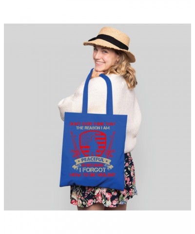 Gift Idea for Peaceful People Find Inner Calm and Forget Violence Navy Black Multicolor Canvas Tote Bag $16.23 Totes