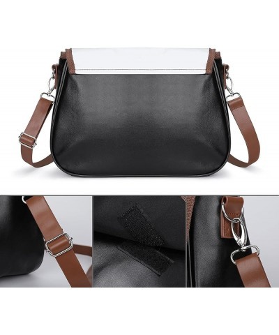 Fashion Crossbody Bags Women's Shoulder Bags Classic City Leather Satchels Hobo Bags Green Rainbow Luck Color9 $20.00 Hobo Bags