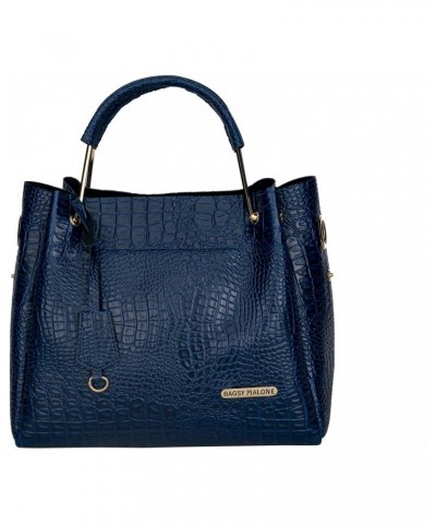 Women's Handbag (Set of 3, Croco Blue), Croco Blue, M $40.95 Handbags