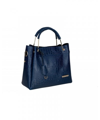 Women's Handbag (Set of 3, Croco Blue), Croco Blue, M $40.95 Handbags