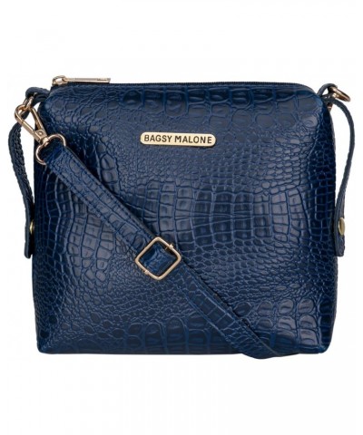 Women's Handbag (Set of 3, Croco Blue), Croco Blue, M $40.95 Handbags