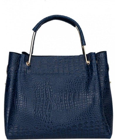 Women's Handbag (Set of 3, Croco Blue), Croco Blue, M $40.95 Handbags