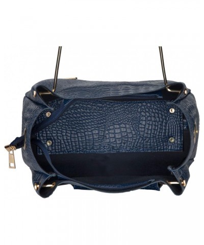 Women's Handbag (Set of 3, Croco Blue), Croco Blue, M $40.95 Handbags