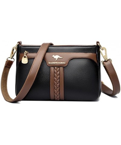 Women HandBags Crossbody Shoulder Bags For Female Leather Designer Purses Handbag Women's Messenger Bag 8672 Black $22.39 Han...