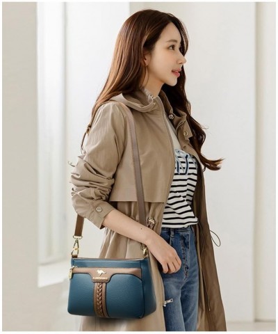 Women HandBags Crossbody Shoulder Bags For Female Leather Designer Purses Handbag Women's Messenger Bag 8672 Black $22.39 Han...