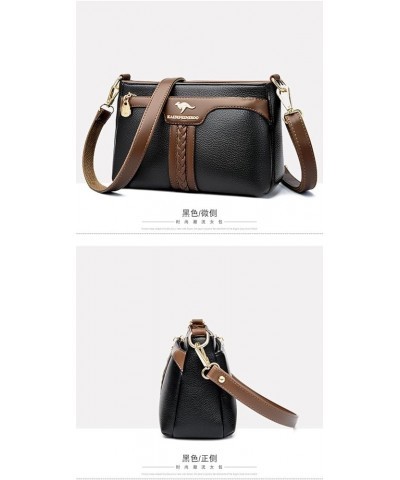 Women HandBags Crossbody Shoulder Bags For Female Leather Designer Purses Handbag Women's Messenger Bag 8672 Black $22.39 Han...