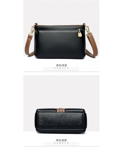 Women HandBags Crossbody Shoulder Bags For Female Leather Designer Purses Handbag Women's Messenger Bag 8672 Black $22.39 Han...