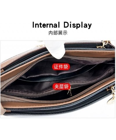 Women HandBags Crossbody Shoulder Bags For Female Leather Designer Purses Handbag Women's Messenger Bag 8672 Black $22.39 Han...