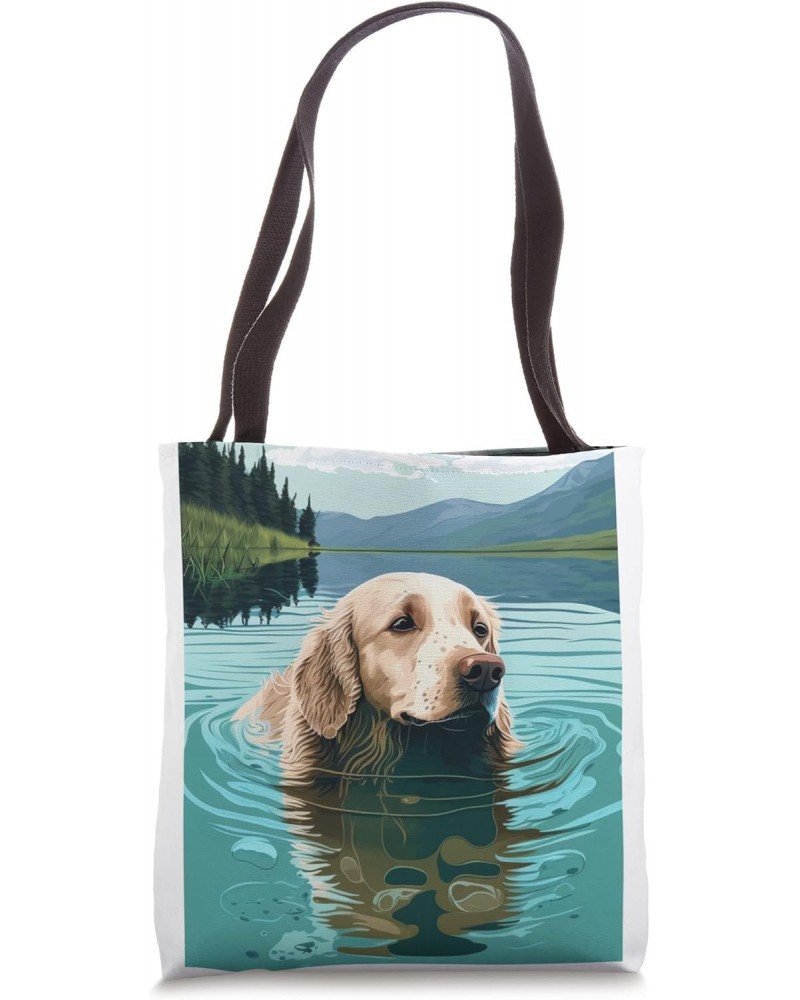 All You Need Is A Dog And A Lake Humor cute animal dog lover Tote Bag $11.42 Totes