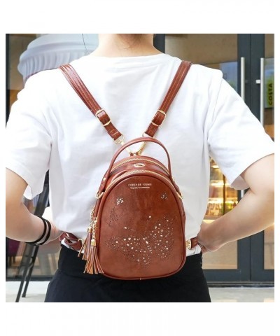 Small Satchel Bags Shoulder Purse Crossbody Bags for Women Trendy 006-dark-brown-1 $10.80 Backpacks