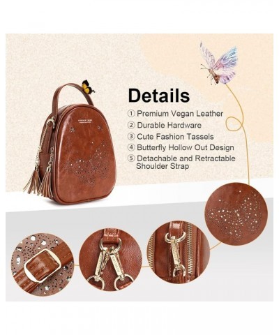 Small Satchel Bags Shoulder Purse Crossbody Bags for Women Trendy 006-dark-brown-1 $10.80 Backpacks