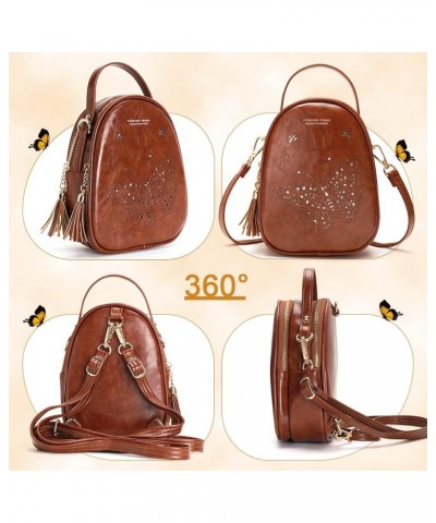 Small Satchel Bags Shoulder Purse Crossbody Bags for Women Trendy 006-dark-brown-1 $10.80 Backpacks