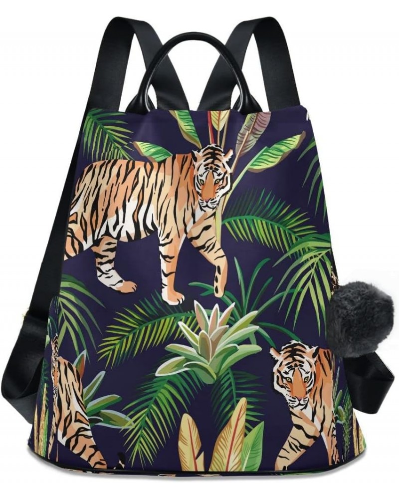 Tiger Jungle Forest Women Backpack Anti-theft Handbag Purse Travel Bag Fashion Shoulder Bags $17.60 Backpacks