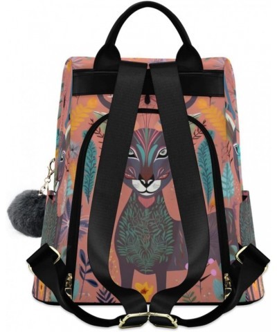 Abstract Cartoon Deer Backpack for Women, Fashion Anti Theft Casual Daypack Shoulder Bag Purse for Travel Work 15 inches $20....