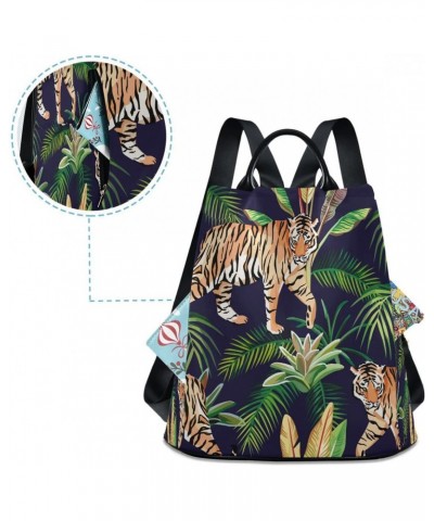 Tiger Jungle Forest Women Backpack Anti-theft Handbag Purse Travel Bag Fashion Shoulder Bags $17.60 Backpacks