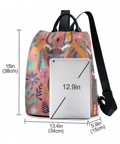 Abstract Cartoon Deer Backpack for Women, Fashion Anti Theft Casual Daypack Shoulder Bag Purse for Travel Work 15 inches $20....