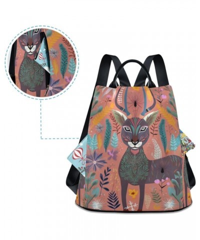 Abstract Cartoon Deer Backpack for Women, Fashion Anti Theft Casual Daypack Shoulder Bag Purse for Travel Work 15 inches $20....