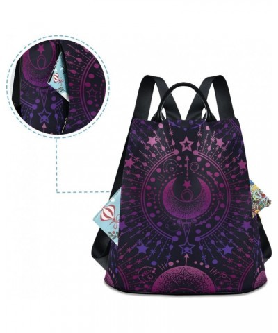 Backpack Purse for Women Fashion Travel Anti-theft Boho Constellation Zodiac Purple Daypack Casual Shoulder Bag Medium Size $...