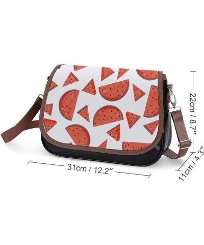 Printed Shoulder Crossbody Bag Leather Hobo Bags Medium Ladies Top Handles Satchels Halloween Happy Color10 $22.50 Crossbody ...