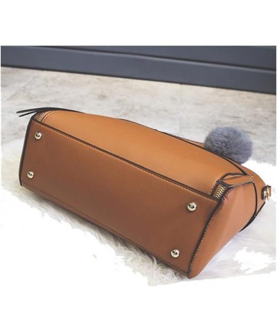 Women Tote Bag Leather Shoulder Bag Fashion Top Handle Bag Casual Crossbody Bag For Working Shopping Traveling Brown $19.46 T...