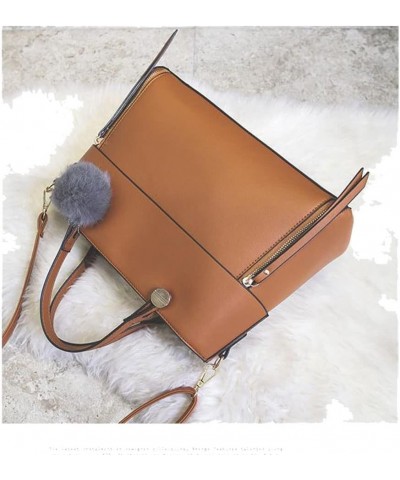 Women Tote Bag Leather Shoulder Bag Fashion Top Handle Bag Casual Crossbody Bag For Working Shopping Traveling Brown $19.46 T...