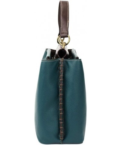 Charming Satchel with Adjustable Strap - Tiger - Turquoise $32.25 Satchels