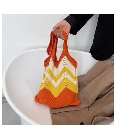 Beach Tote Bags Mini The Tote Bag Ladies Tote Bags Handbag for Women Lug Bags for Women Woven Winter Knitted Handbag Crochet ...