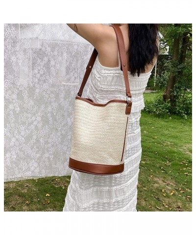 St Tote Bag for Women,St Beh Bag Summer St Woven Boho Shoulr Bag for Travel Vocation Beige $10.90 Shoulder Bags