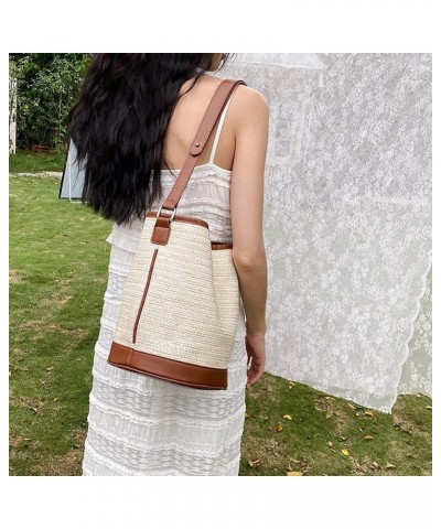 St Tote Bag for Women,St Beh Bag Summer St Woven Boho Shoulr Bag for Travel Vocation Beige $10.90 Shoulder Bags