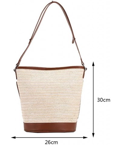 St Tote Bag for Women,St Beh Bag Summer St Woven Boho Shoulr Bag for Travel Vocation Beige $10.90 Shoulder Bags